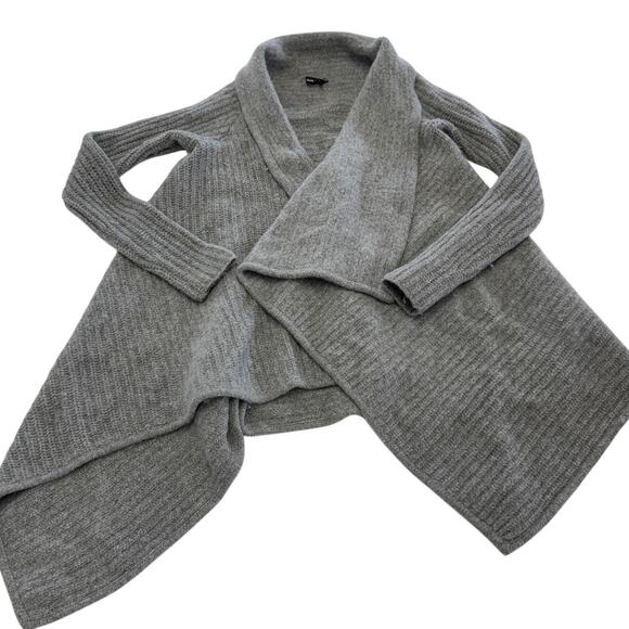 Club Monaco Sweater Womens XS Wool Nylon Blend Shawl Collar Open Cardigan Wrap - Picture 1 of 8